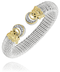 Alwand Vahan Sterling Silver & 14K Yellow Braided Cuff Bracelet Alwand Vahan Sterling Silver & 14K Yellow Braided Cuff Bracelet