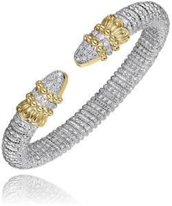 Alwand Vahan Sterling Silver & 14K Yellow Diamond Bracelet 8mm Alwand Vahan Sterling Silver & 14K Yellow Diamond Bracelet 8mm