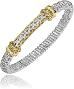 Gold & Diamond Lattice Bracelet 6mm Alwand Vahan Gold & Diamond Lattice Bracelet 6mm Alwand Vahan