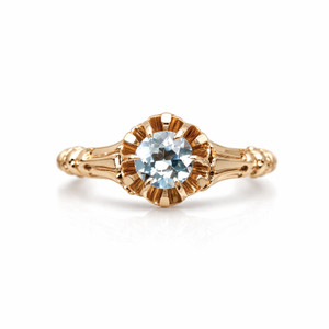 Vintage Victorian 14K Gold & Aquamarine Ring