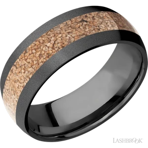 Zirconium & Tan Dinosaur Bone by Lashbrook Designs