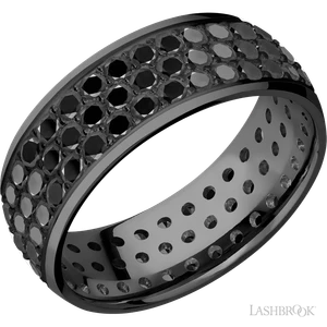 Zirconium and Black Diamond by Lashbrook Designs