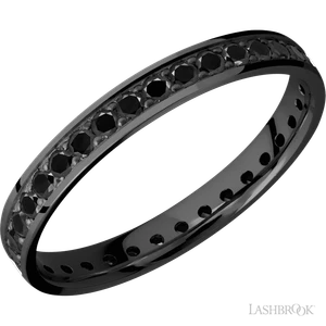 Zirconium and Black Diamond 3mm by Lashbrook Designs