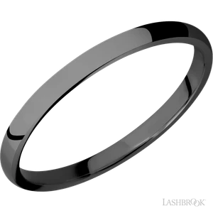 Zirconium Domed Band by Lashbrook Designs