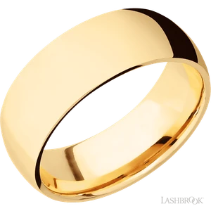 14K Yellow Gold with Polish Finish 6mm Band