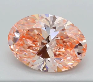 5.02ct Fancy Intense Pink Oval Lab Grown Diamond