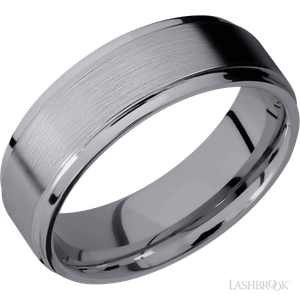 7mm Tantalum Step Edge Men's Band by Lashbrook Designs