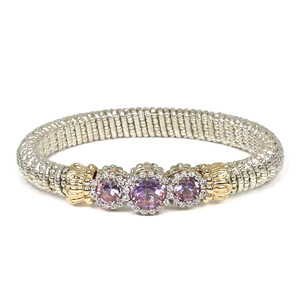 Diamond and Amethyst Bracelet by Alwand Vahan Diamond and Amethyst Bracelet by Alwand Vahan