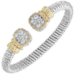 Sterling Silver, 14k Yellow Gold & Diamond Bracelet by Alwand Vahan Sterling Silver, 14k Yellow Gold & Diamond Bracelet by Alwand Vahan