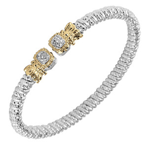 Diamond Bracelet by Vahan, Diamond Cushion Ends Diamond Bracelet by Vahan, Diamond Cushion Ends