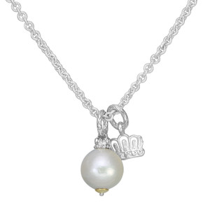 Sterling Silver, 14k Yellow Gold & Pearl Necklace by Alwand Vahan Sterling Silver, 14k Yellow Gold & Pearl Necklace by Alwand Vahan