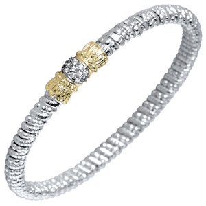 Diamond Bangle Bracelet by Vahan, 4mm Diamond Bangle Bracelet by Vahan, 4mm