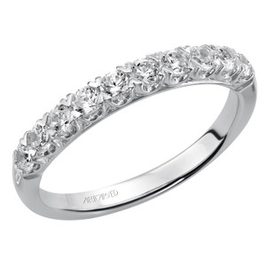 ArtCarved Jaime White Gold Wedding Band ArtCarved Jaime White Gold Wedding Band