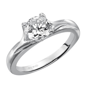 14kt White Gold Engagement Ring by ArtCarved