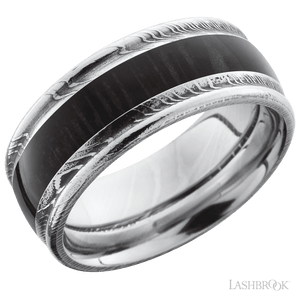 Damascus & Wenge Hardwood Band by Lashbrook Designs