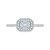 Promezza White Gold Diamond Engagement RingSemi-Mount Promezza White Gold Diamond Engagement RingSemi-Mount