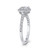 Carizza East West Oval Halo Engagment Ring