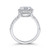Carizza East West Oval Halo Engagment Ring