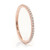 Ladies 14K Rose Gold & Eternity Diamond Wedding Band by Belloria Ladies 14K Rose Gold & Eternity Diamond Wedding Band by Belloria