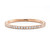 Ladies 14K Rose Gold & Eternity Diamond Wedding Band by Belloria Ladies 14K Rose Gold & Eternity Diamond Wedding Band by Belloria