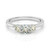 Facets of Fire 3 Stone Diamond Ring, 14K White Gold