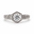 14k White Gold .37ct Diamond, Flower Design Engagement Ring by Hugo Kohl