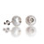 Galatea Carved White Freshwater Pearl & Diamond Stud Earring Galatea Carved White Freshwater Pearl & Diamond Stud Earring