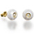 Galatea Carved White Freshwater Pearl & Diamond Stud Earring Galatea Carved White Freshwater Pearl & Diamond Stud Earring