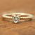 ZARA HEART - Diamond Twist Engagement Ring