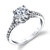 Hera Diamond Engagement Ring, Tapered Style Hera Diamond Engagement Ring, Tapered Style