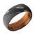 Damascus Steel Domed Band with Desert Iron Wood
