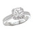 18K Diamond Cushion Cut Enagement Ring With Milgrain & Halo .32ctw 18K Diamond Cushion Cut Enagement Ring With Milgrain & Halo .32ctw