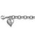 Ladies Titanium Heart Bracelet Ladies Titanium Heart Bracelet
