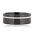 Lashbrook Black Zirconium & Rose Gold Machine Grooved Band Lashbrook Black Zirconium & Rose Gold Machine Grooved Band