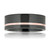 Lashbrook Black Zirconium & Rose Gold Machine Grooved Band Lashbrook Black Zirconium & Rose Gold Machine Grooved Band