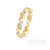 Lyria Leaf Eternity Gold Diamond Band