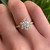 18kt White Gold and Diamond Star Engagement Ring by Parade