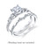 18kt White Gold and Diamond Engagement Ring by Parade 18kt White Gold and Diamond Engagement Ring by Parade