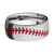 Red Baseball Cobalt Chrome Ring by Lashbrook Designs