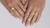 14k Gold Curved Pear Diamond Band
