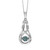 Rhythm Of Love Silver & Blue Diamond Pendant