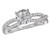 18k White Gold and Diamond Infinity Engagement Ring by Romance