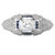 14K White Gold,  Diamond and Sapphire Engagement Ring by Romance 14K White Gold,  Diamond and Sapphire Engagement Ring by Romance