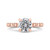Carizza Rose Gold Round Diamond Engagement Ring Carizza Rose Gold Round Diamond Engagement Ring
