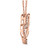 10kt Rose Gold and Diamond Interlocked Hearts Necklace 10kt Rose Gold and Diamond Interlocked Hearts Necklace