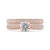Promezza Rose Gold Knife Edge Wedding Band
