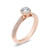 Promezza Rose Gold Knife Edge Wedding Band