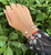 Samuel B. Twisted Bangle with Hammered Gold Caps