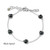 Sterling Silver 7mm Heart Gemstone Glow Bracelet by Samuel B