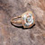 Ladies Vintage Tri Color Diamond Ring